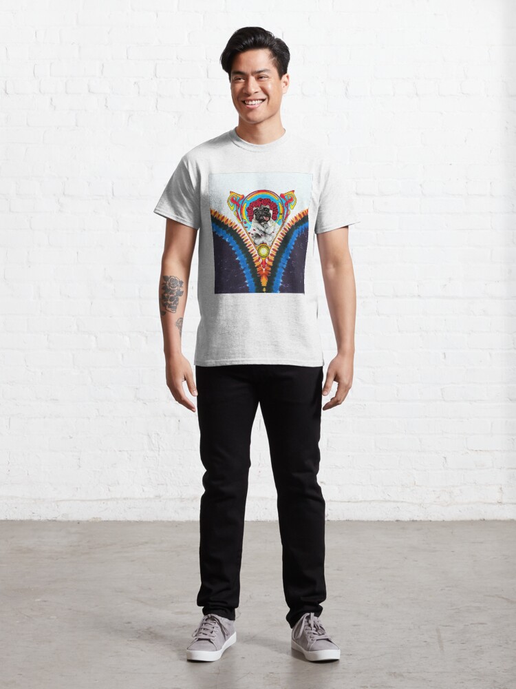 Alternate view of GRATEFUL PUG TYE DYE Classic T-Shirt