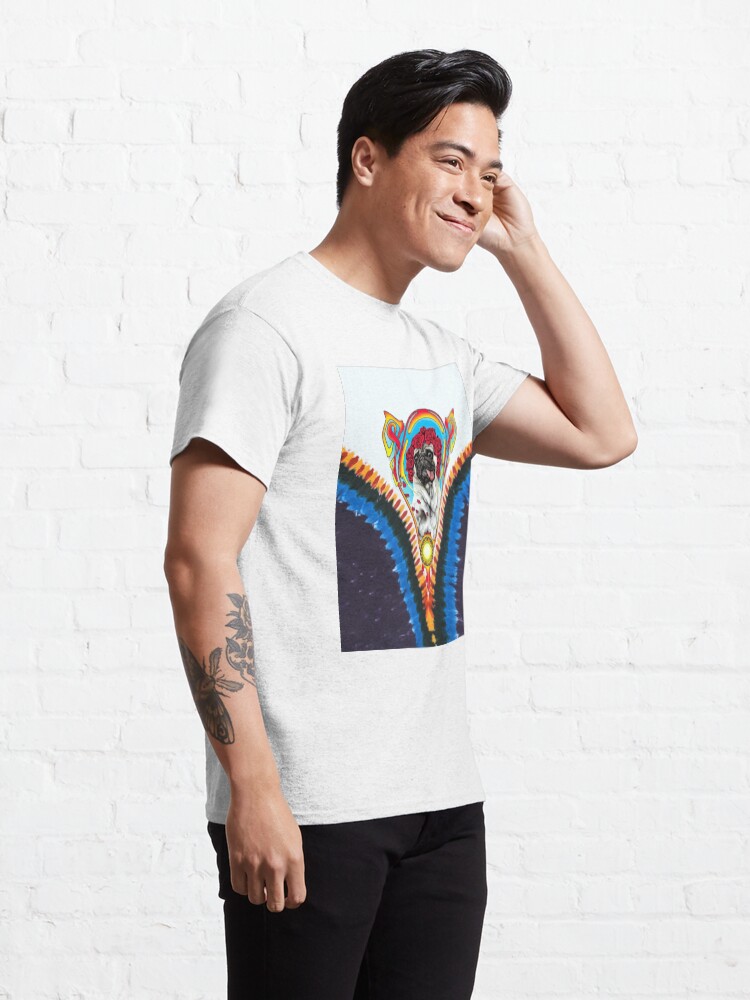 Alternate view of GRATEFUL PUG TYE DYE Classic T-Shirt