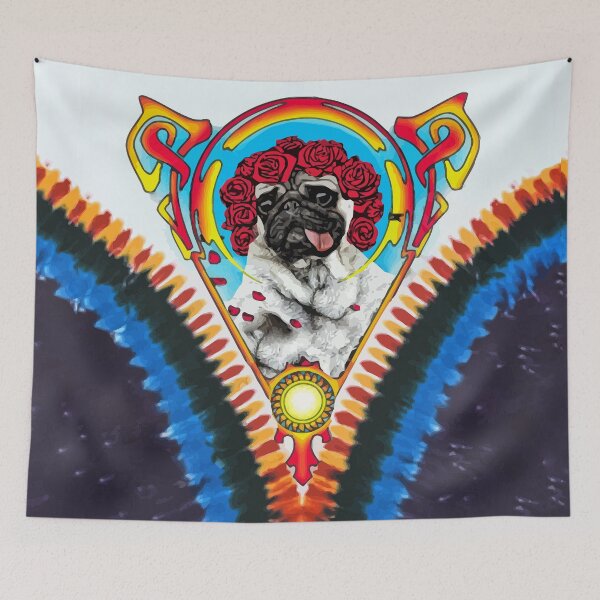 Item preview, GRATEFUL PUG TYE DYE designed and sold by darklordpug.