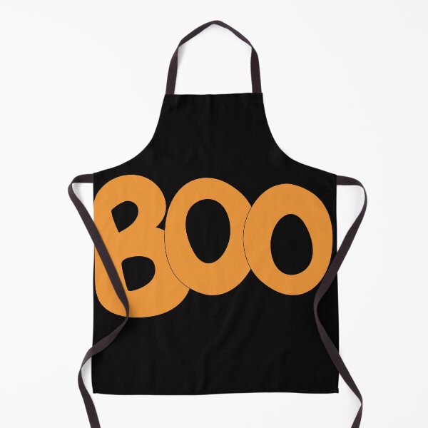 Item preview, BOO whimsical text art in orange bubble letters designed and sold by AngelDawnDesign.