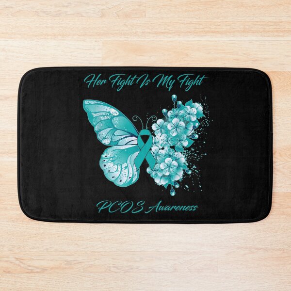Item preview, Her Fight Is My Fight PCOS Awareness Butterfly Ribbon Gifts designed and sold by Adropine.