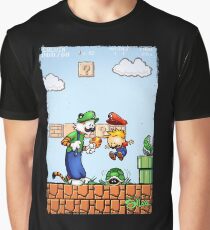 Super Calvin and Hobbes Bros. Graphic T-Shirt