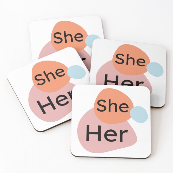 Item preview, She/Her Pronoun Design designed and sold by TherapyDesigns.