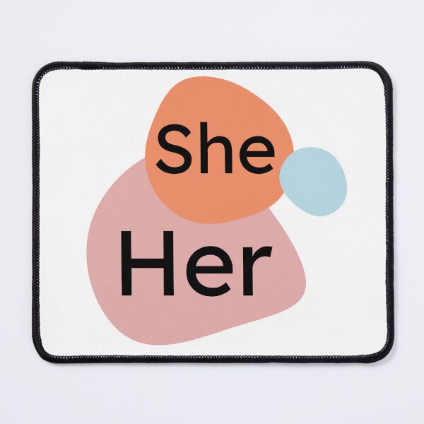 Item preview, She/Her Pronoun Design designed and sold by TherapyDesigns.