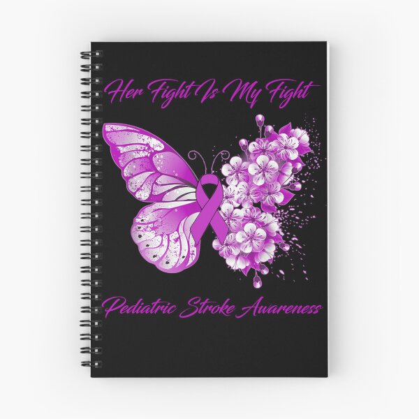 Item preview, Her Fight Is My Fight Pediatric Stroke Awareness Butterfly Ribbon Gifts designed and sold by Adropine.