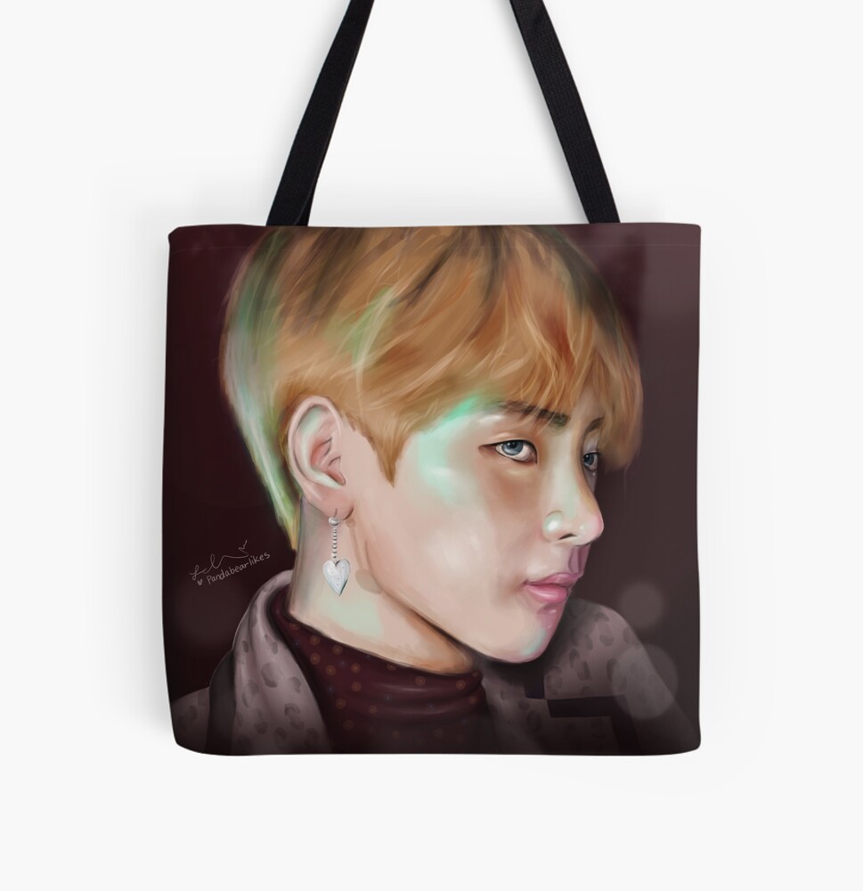 V - BTS / Kim Taehyung Drawstring Bag for Sale by Aevinn