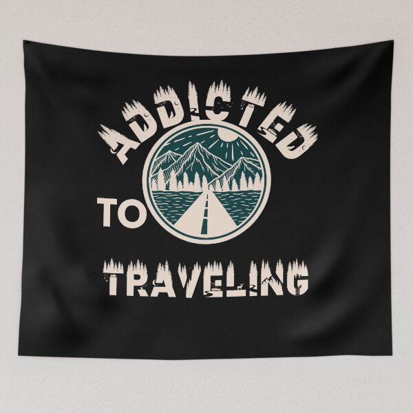 Item preview, Addicted to traveling designed and sold by movie-popcorn.