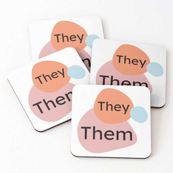 Item preview, They/Them Pronoun Design designed and sold by TherapyDesigns.