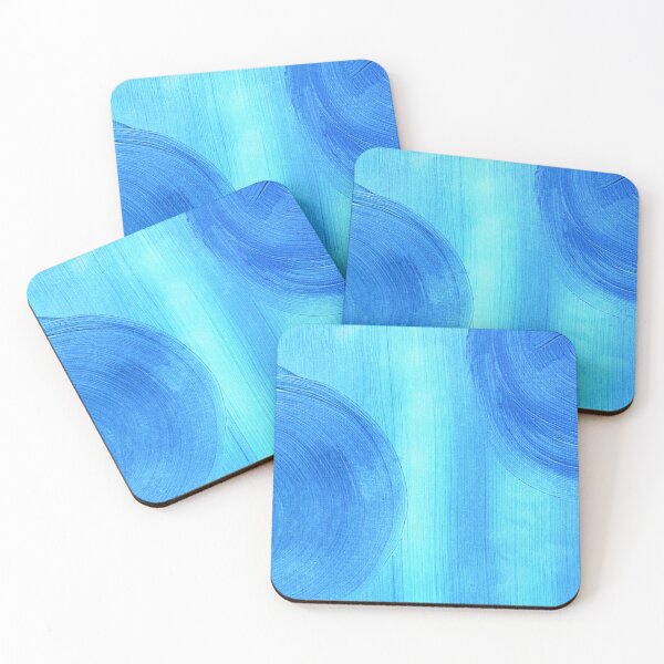 Item preview, Fantasy Blue Moons In Aqua Sky Abstract Art  designed and sold by DEC02.