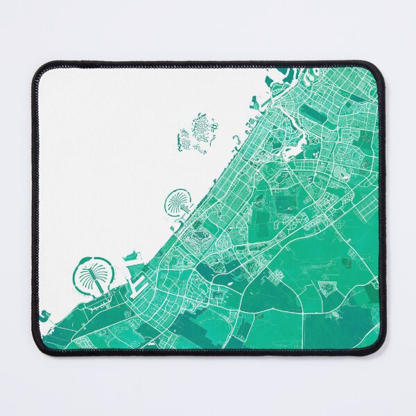 Item preview, Dubai City Map of United Arab Emirates - Watercolor designed and sold by deMAP.