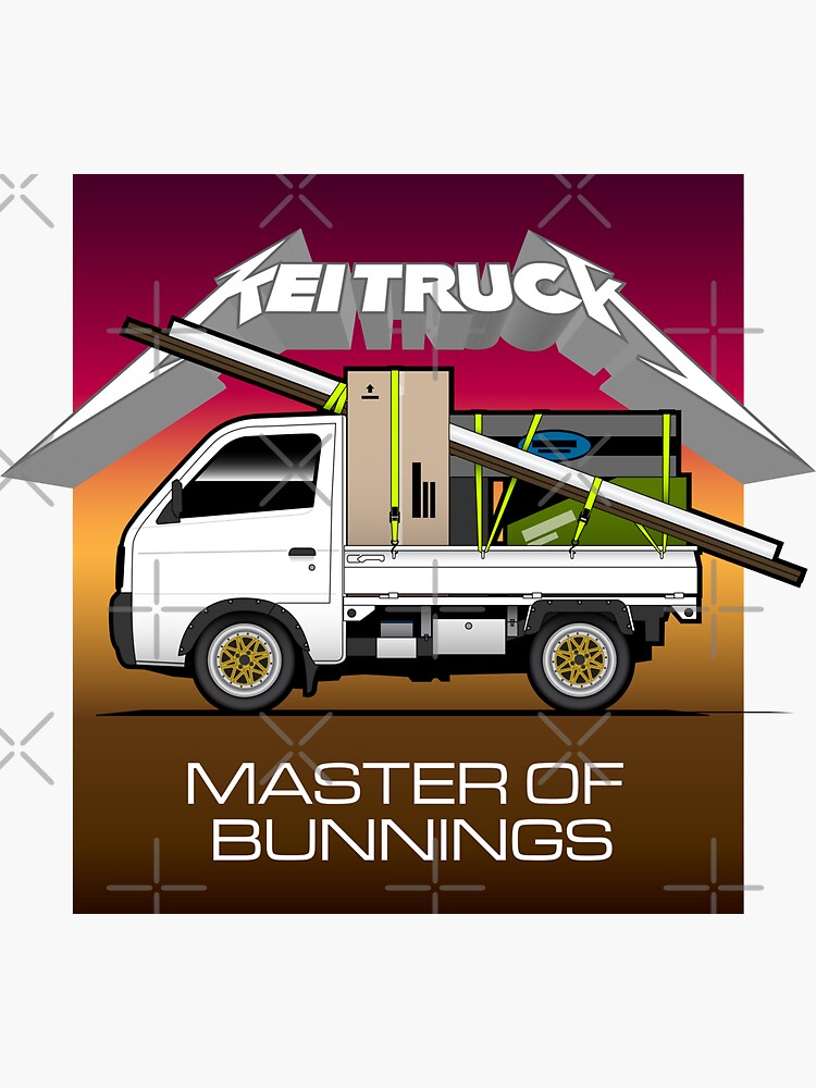 "Kei truck - Master of Bunnings" Sticker for Sale by teammightyboy