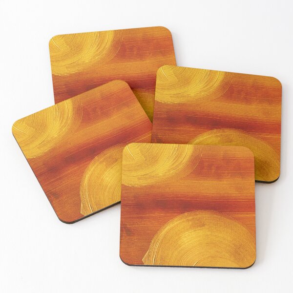 Item preview, Double Sunset In Red Orange Sky Abstract Art designed and sold by DEC02.
