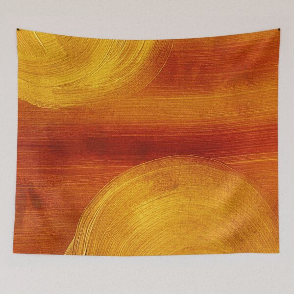 Item preview, Double Sunset In Red Orange Sky Abstract Art designed and sold by DEC02.