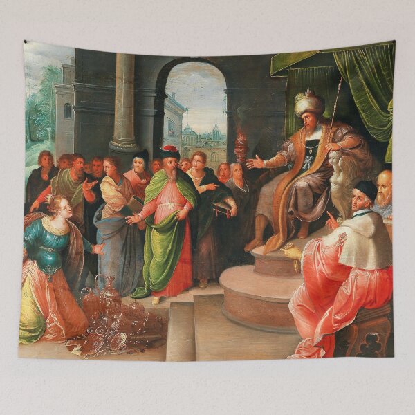 Item preview, The Queen of Sheba and King Solomon | Frans Francken II | 1630 Renaissance Biblical Art designed and sold by CJET.