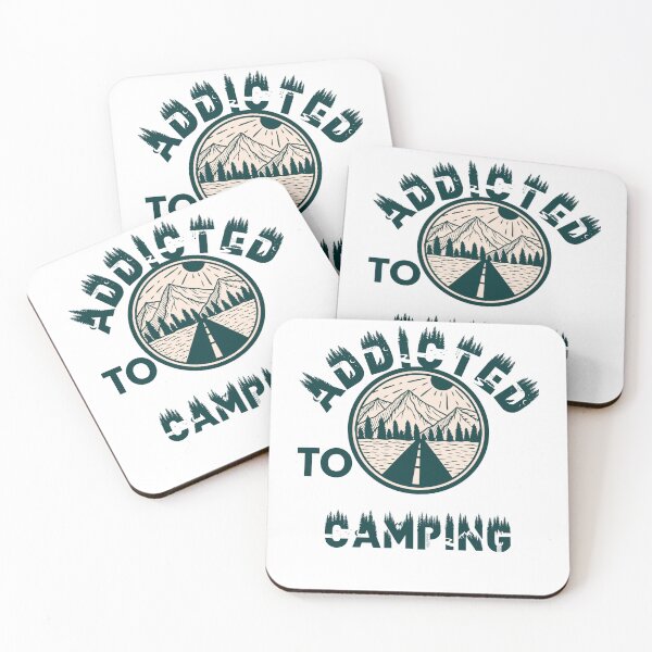 Item preview, Addicted to camping designed and sold by movie-popcorn.