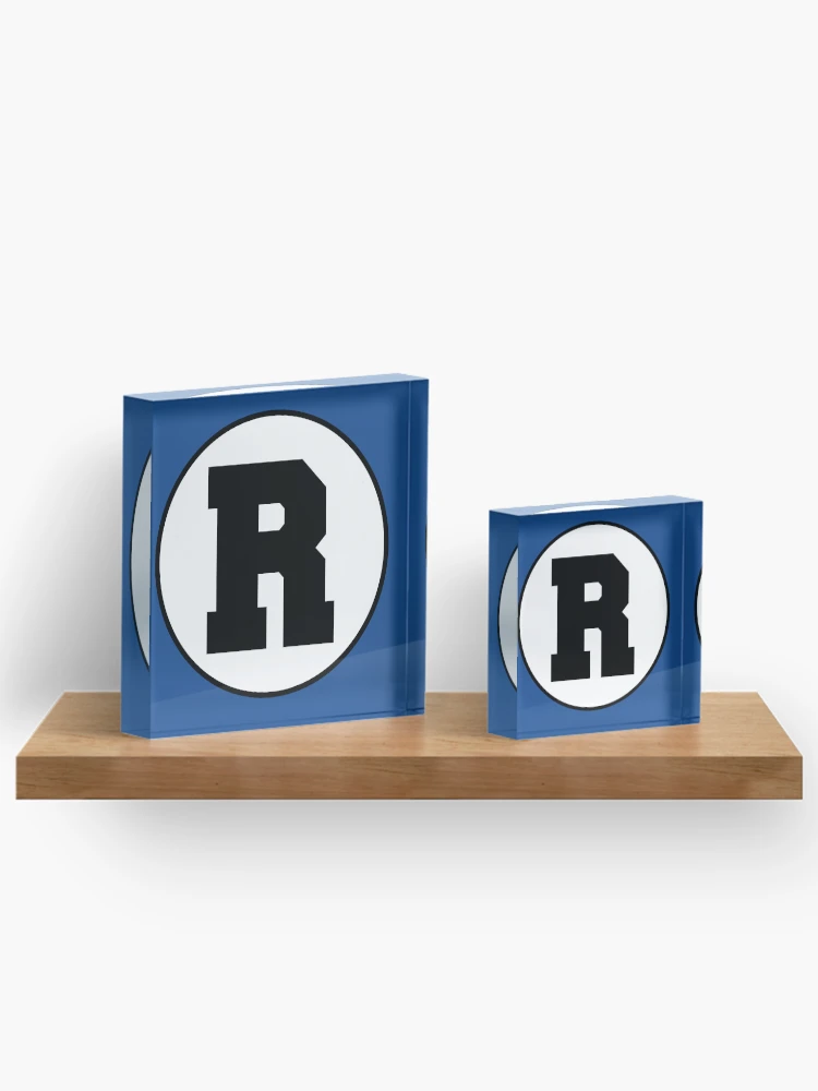 Thumbnail 3 of 5, Acrylic Block, Monogram R Initial R Letter R designed and sold by jaycartoonist.