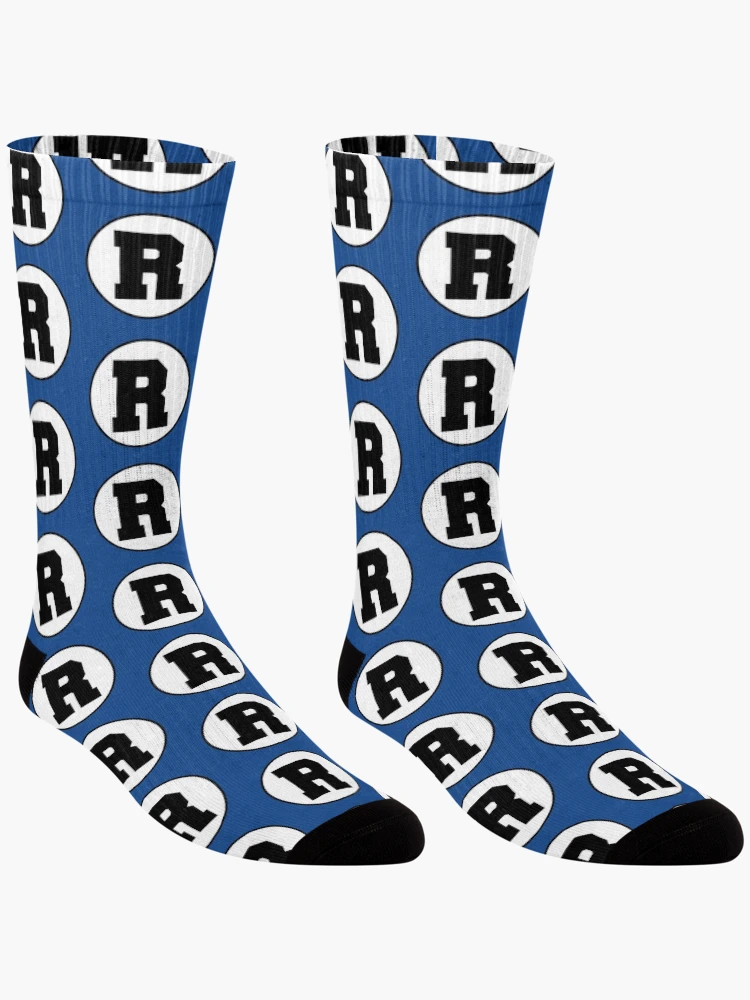 Thumbnail 3 of 5, Socks, Monogram R Initial R Letter R designed and sold by jaycartoonist.