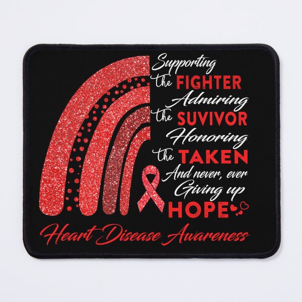 Item preview, Heart Disease Warrior Supporting Fighter Heart Disease Awareness designed and sold by Gillosina.