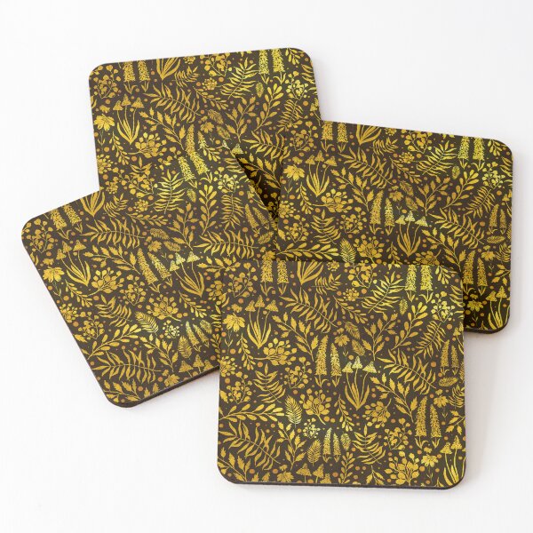 Item preview, Golden Flowers and Plants designed and sold by cesartorresart.