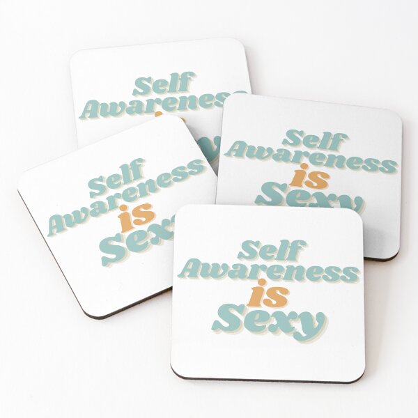 Item preview, Self Awareness is Sexy (Blue & Mustard colour) designed and sold by TherapyDesigns.