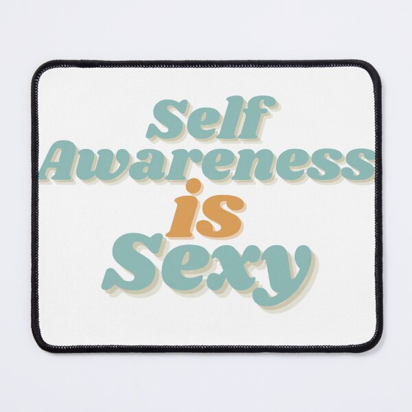 Item preview, Self Awareness is Sexy (Blue & Mustard colour) designed and sold by TherapyDesigns.