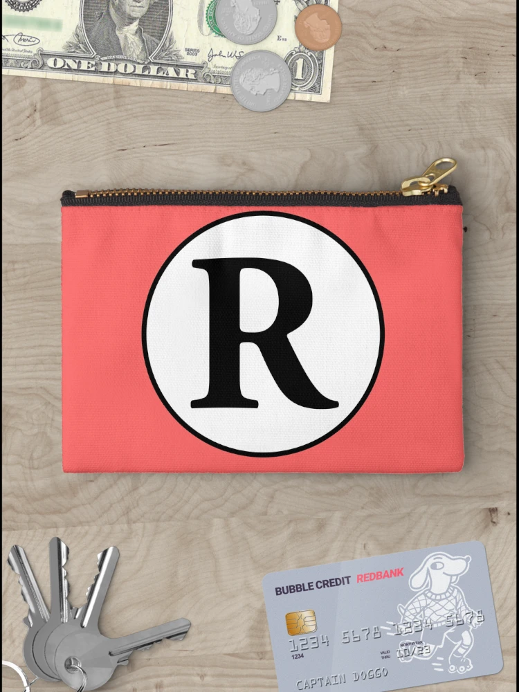 Thumbnail 3 of 4, Zipper Pouch, Monogram R Initial R Letter R designed and sold by jaycartoonist.