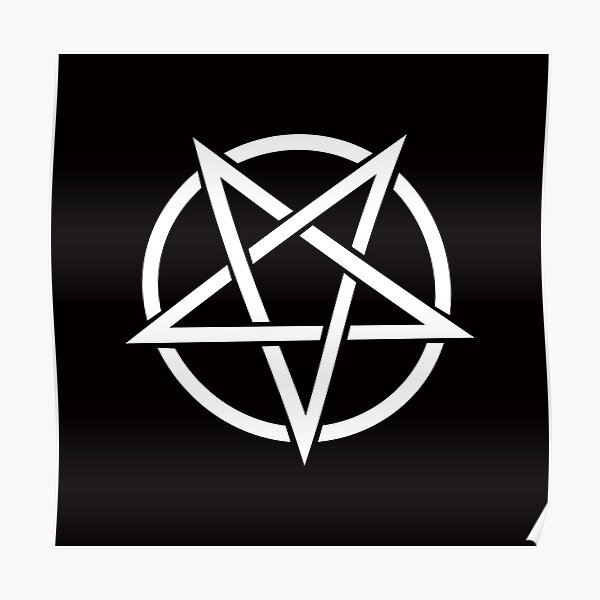 Inverted Pentagram Poster
