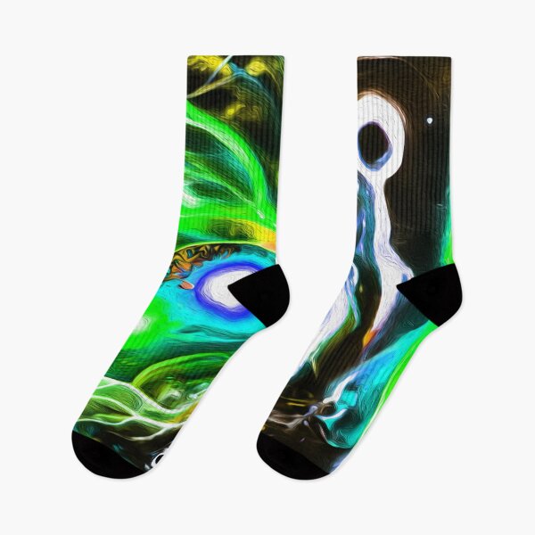 Item preview, Koi Fish illustrative abstract art green home deco  designed and sold by Ariel Guevara.
