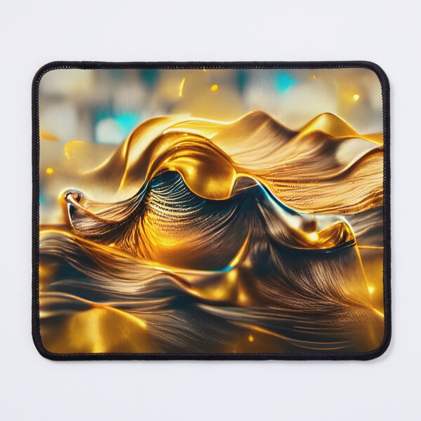 Item preview, Golden Waves designed and sold by AbstractlyArt.