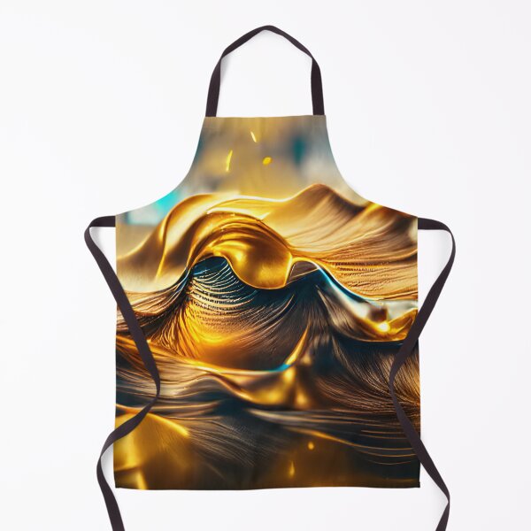 Artikelvorschau, Goldene Wellen entworfen und verkauft von AbstractlyArt.