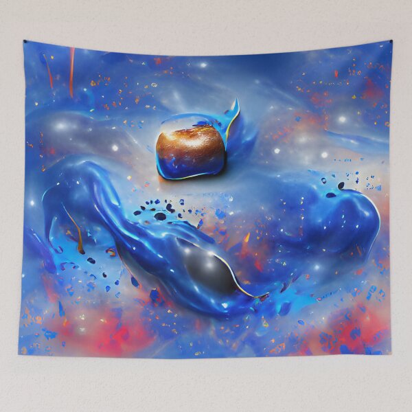 Item preview, Blue Galactic Apple designed and sold by AbstractlyArt.
