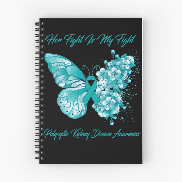Item preview, Her Fight Is My Fight Polycystic Kidney Disease Awareness Butterfly Ribbon Gifts designed and sold by Adropine.
