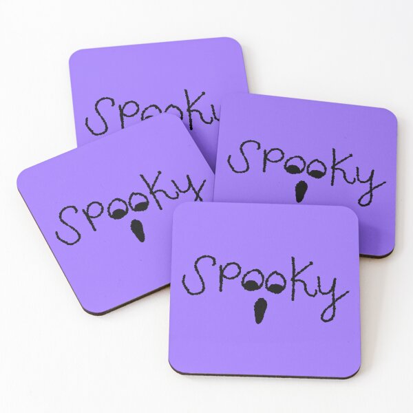 Item preview, Spooky Ghost Illustration and Lettering Phrase  perfect for October, Halloween Season Black and White Design designed and sold by marugart.