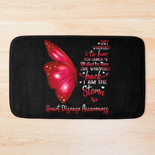 Item preview, She Whispered Back I Am The Storm Heart Disease Awareness Butterfly designed and sold by frechettee.