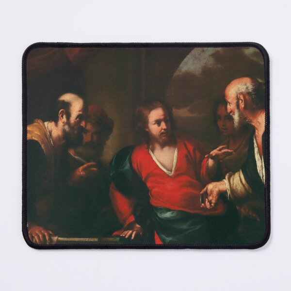 Item preview, The Tribute Money | Bernardo Strozzi | 1637 Renaissance Gospel Biblical Art designed and sold by CJET.