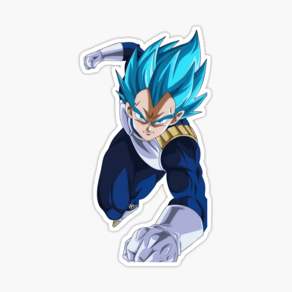 Dragon Ball Sticker Super Sayajin Blue Vegeta Hero Anime Decal