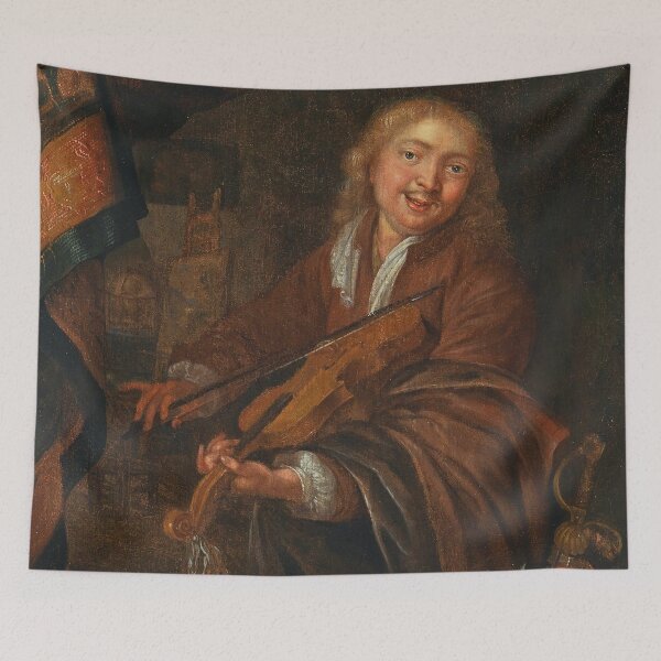 Item preview, The Violinist | Dominicus van Tol | 1670 Renaissance Music Art designed and sold by CJET.