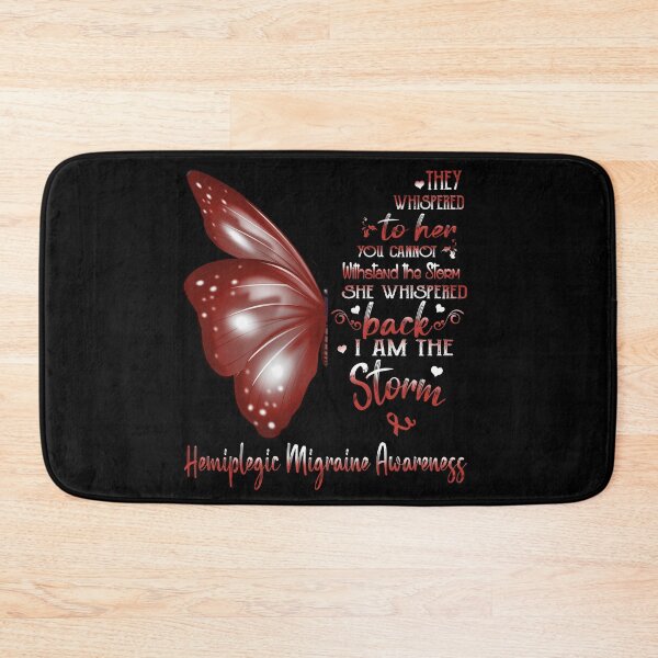 Item preview, She Whispered Back I Am The Storm Hemiplegic Migraine Awareness Butterfly designed and sold by frechettee.