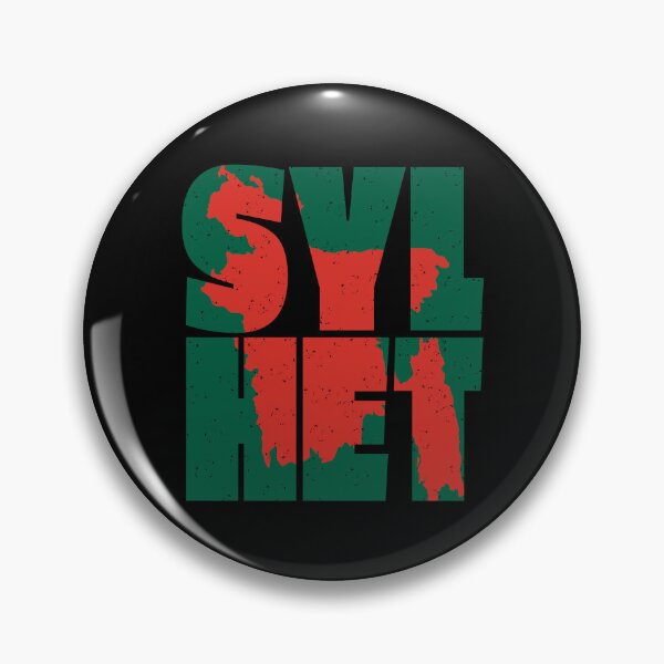 Item preview, SYLHET Bangladesh Word Large text print and Map of country (green & red) designed and sold by dezanli.
