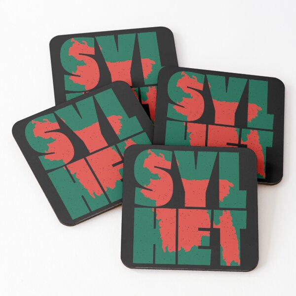 Item preview, SYLHET Bangladesh Word Large text print and Map of country (green & red) designed and sold by dezanli.