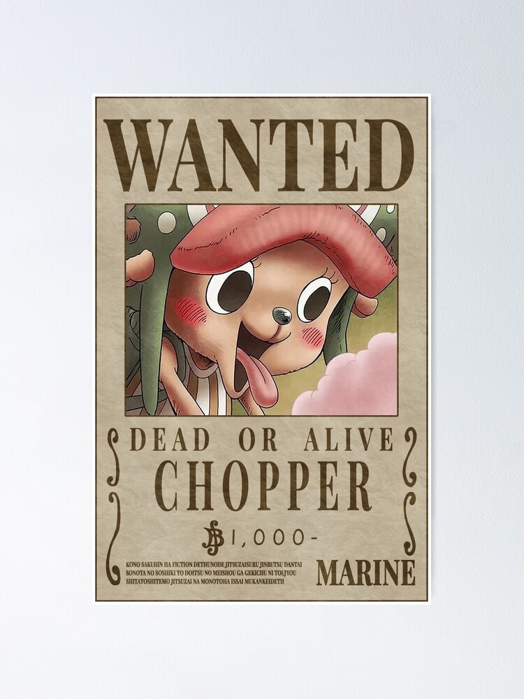 Chopper Bounty After Wano. : r/OnePiece