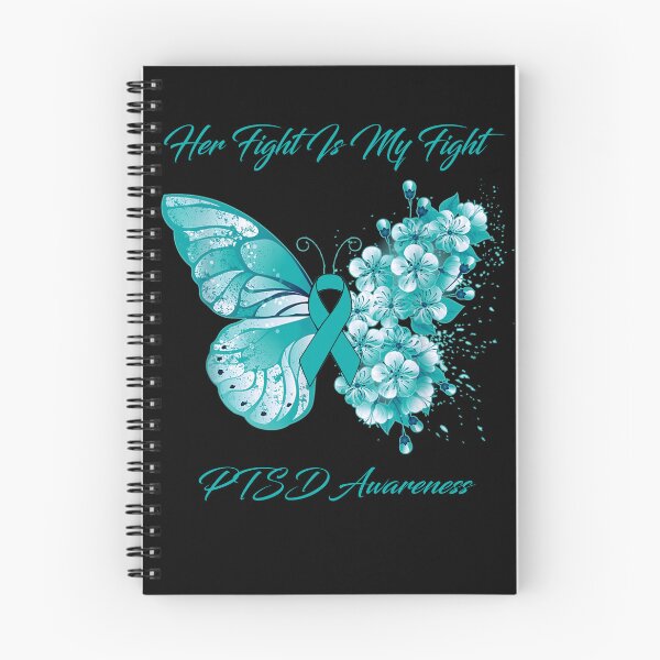 Item preview, Her Fight Is My Fight PTSD Awareness Butterfly Ribbon Gifts designed and sold by Adropine.