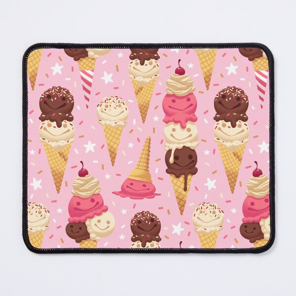 Item preview,  Happy Ice Cream Friends on Pink designed and sold by Paisley Yazel.
