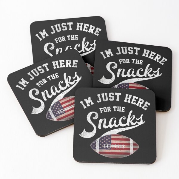 Item preview, I'm Just Here For The Snacks Funny Football League T-Shirt designed and sold by cizito.