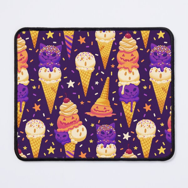 Item preview,  Spooky Ice Cream Friends on Purple designed and sold by Paisley Yazel.