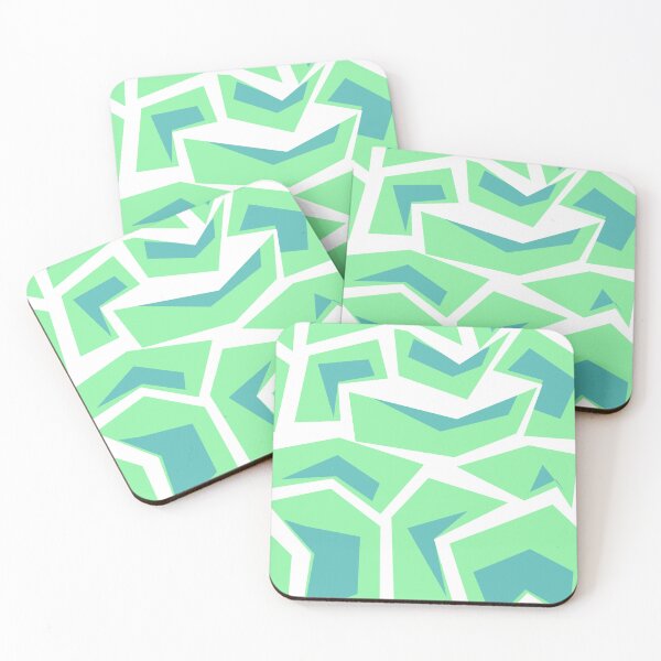 Item preview, Green Geometric Boomerang! Repeating Pattern designed and sold by RMH-MRH-ART.