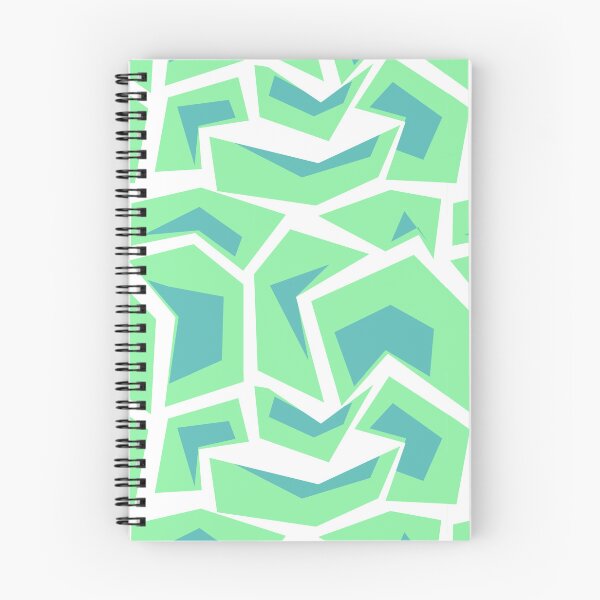 Item preview, Green Geometric Boomerang! Repeating Pattern designed and sold by RMH-MRH-ART.