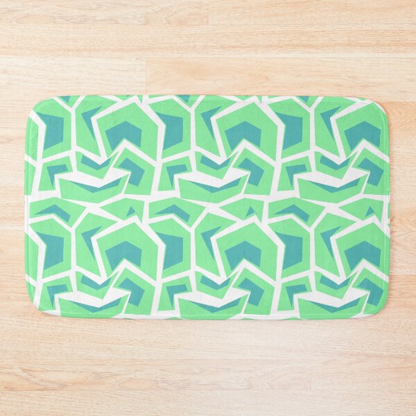 Item preview, Green Geometric Boomerang! Repeating Pattern designed and sold by RMH-MRH-ART.