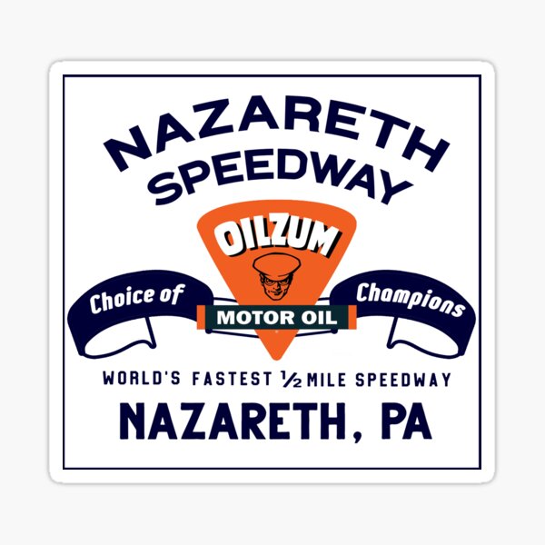 Item preview, Nazareth Half-Mile Speedway Retro Design designed and sold by Etikett.