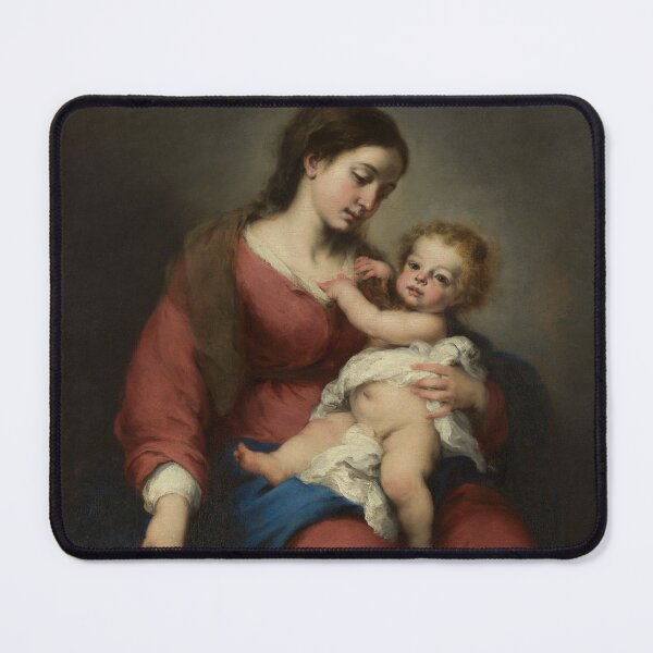 Item preview, Virgin and Child | Bartolome Esteban Murillo | 1670 Renaissance Gospel Biblical Art designed and sold by CJET.